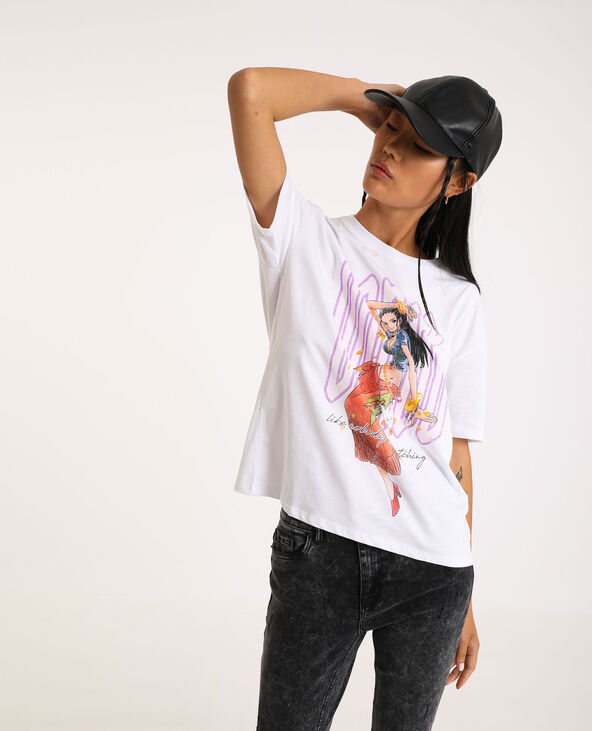 T-shirt One Piece blanc - Pimkie