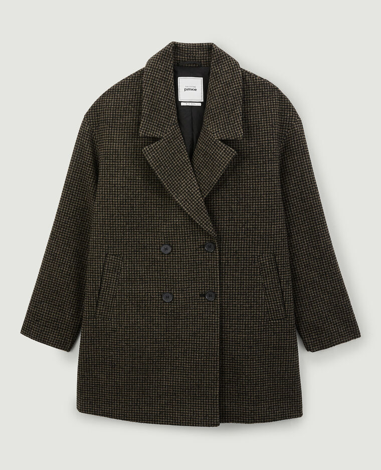 Manteau court oversize taupe - Pimkie