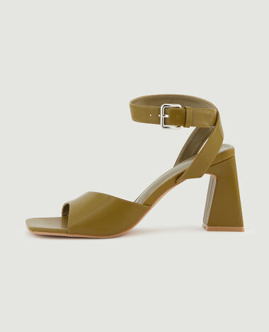 Sandales à talon vert de gris - Pimkie