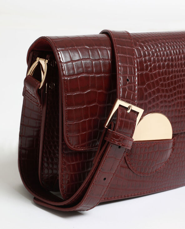 Sac bordeaux croco clearance