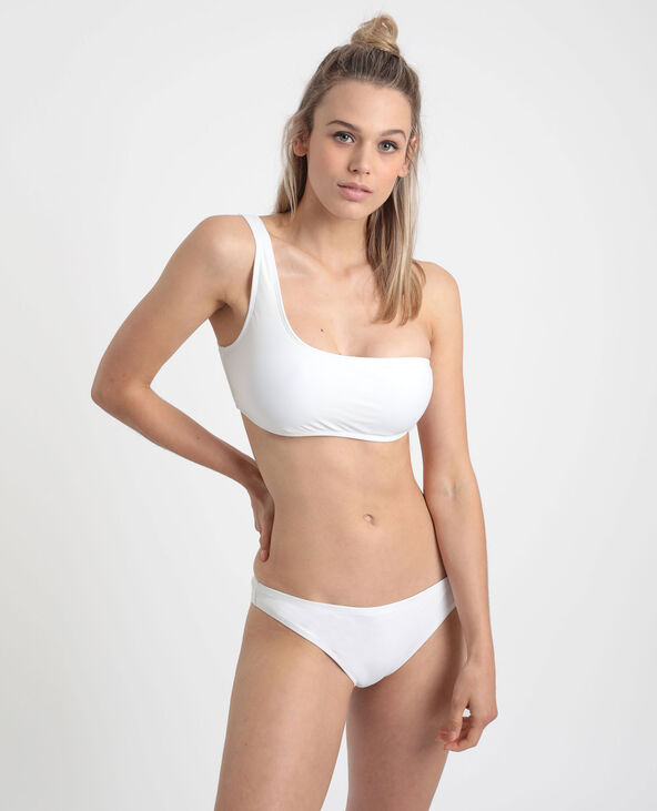 Haut de bikini asymétrique blanc - Pimkie