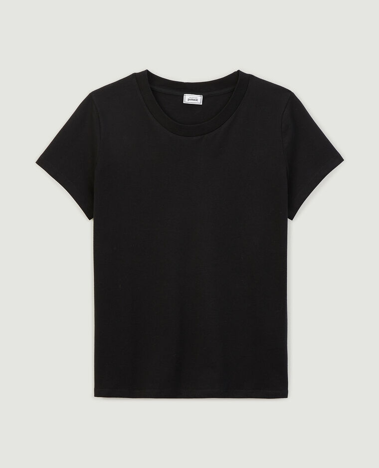 T-shirt basique col rond noir - Pimkie