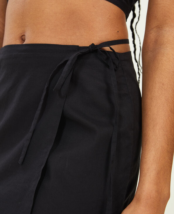 Jupe courte porte-feuille noir - Pimkie