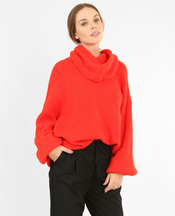 Pull oversize store rouge