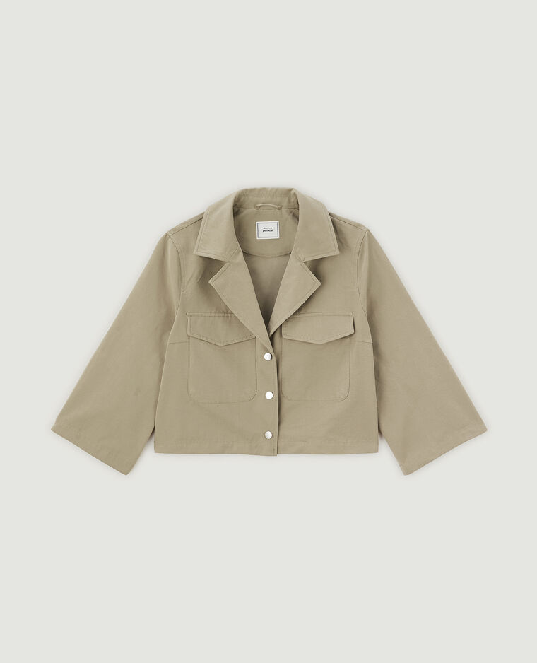 Veste courte avec pressions marron - Pimkie
