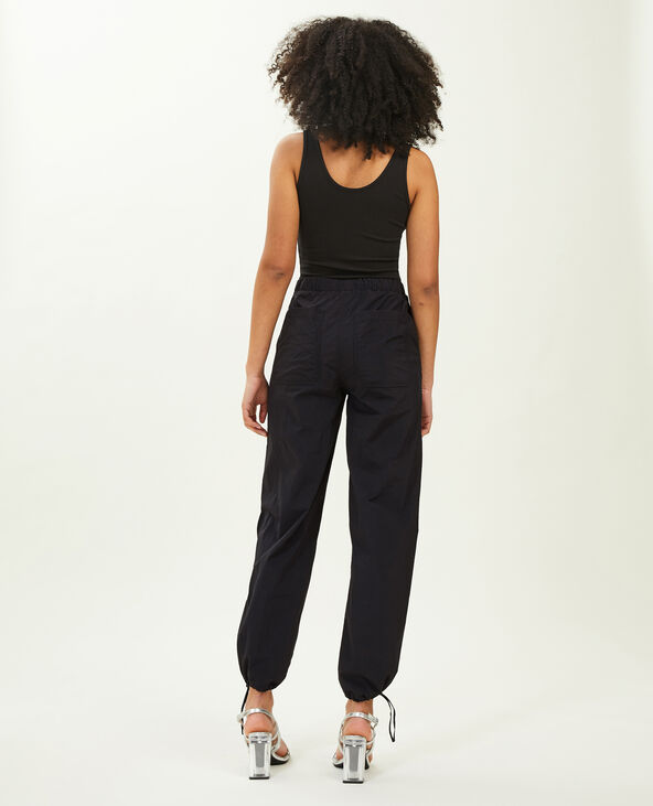 Pantalon parachute noir - Pimkie