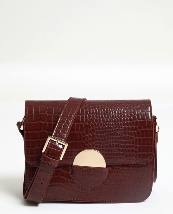Sac hotsell bordeaux croco