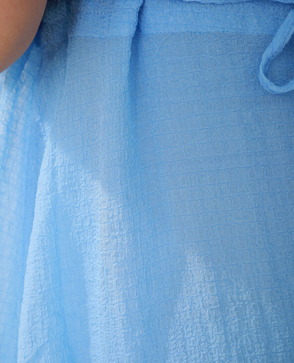 Robe gaufrée bleu - Pimkie