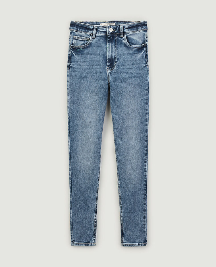 Jean skinny taille haute bleu - Pimkie