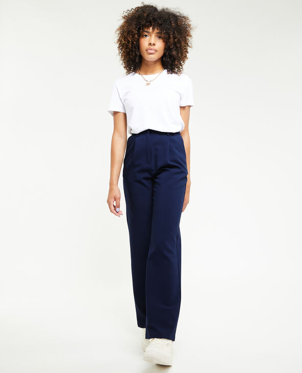 Pantalon droit city bleu marine - Pimkie