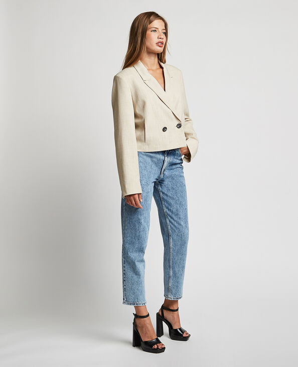 Jean mom taille haute bleu - Pimkie