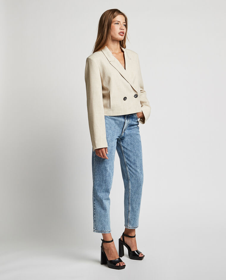 Jean mom taille haute bleu - Pimkie