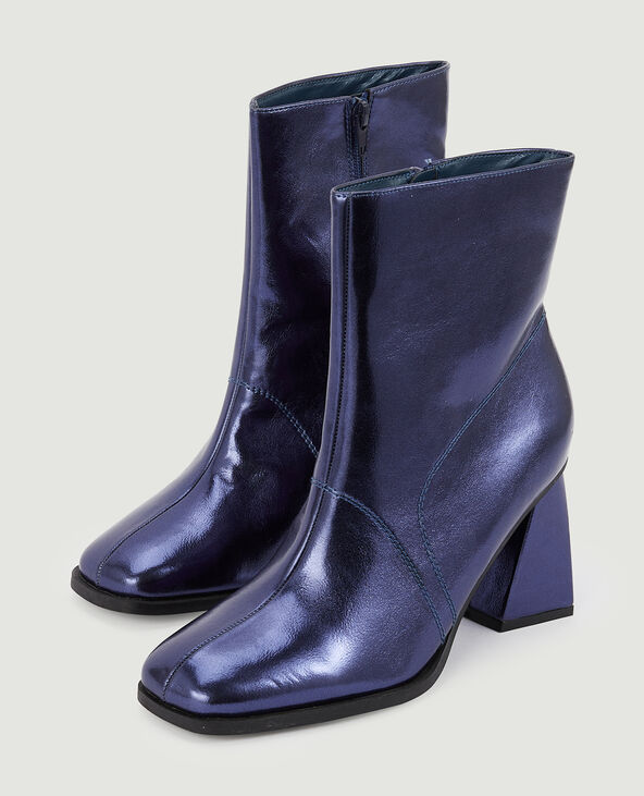 Boots bout carr avec talon trap ze