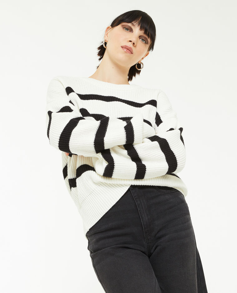 Pull marinière noir - Pimkie