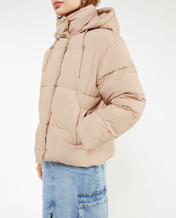 Doudoune avec capuche beige - Pimkie