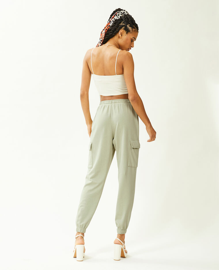 Pantalon de jogging cargo vert de gris - Pimkie