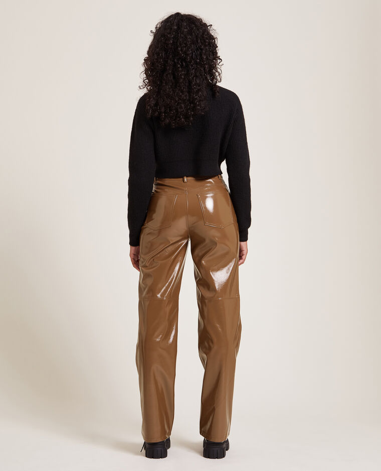 Pantalon droit vinyl caramel - Pimkie