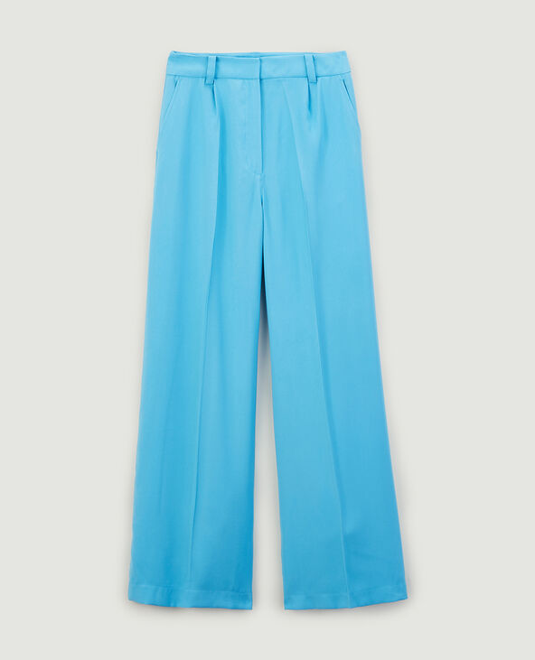 Pantalon wide leg SMALL bleu électrique - Pimkie