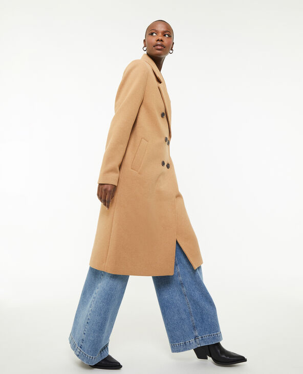 Pimkie tailored shop coat in camel
