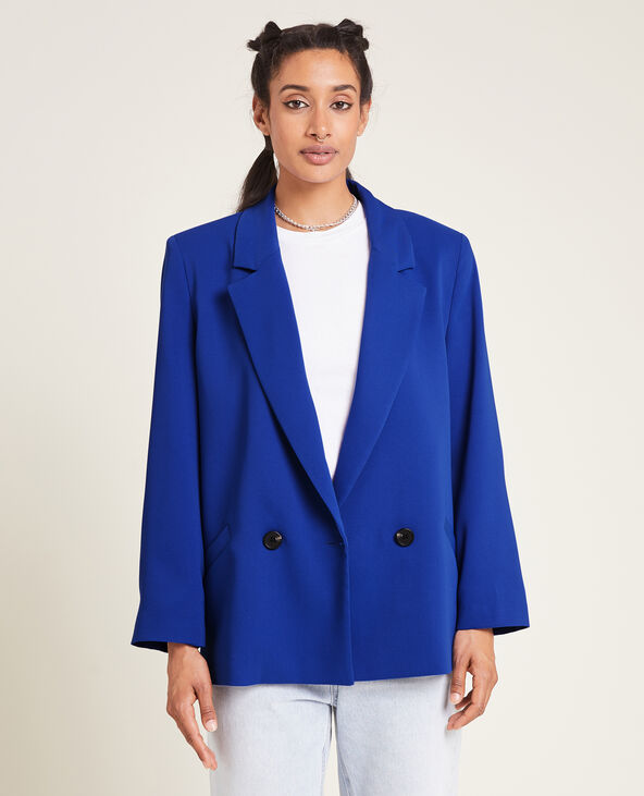 Veste blazer oversize bleu - Pimkie