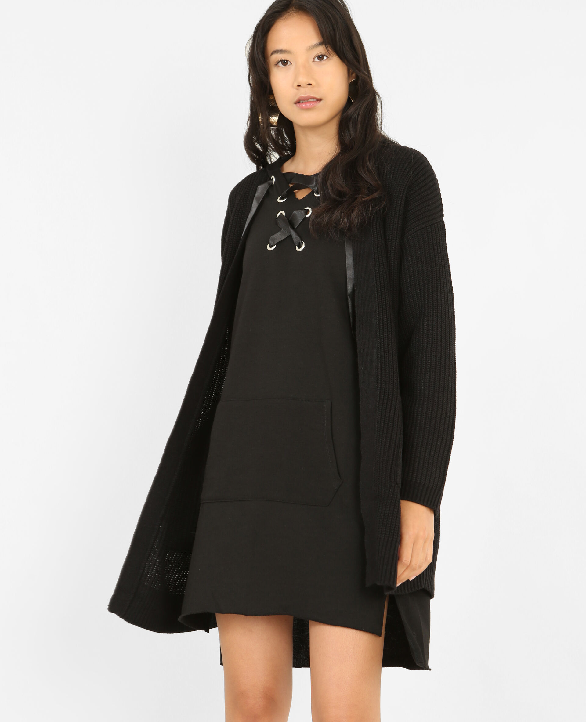 lange blazer zwart