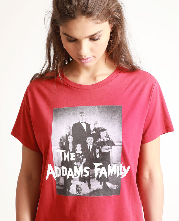 T-shirt La famille Addams rouge - Pimkie