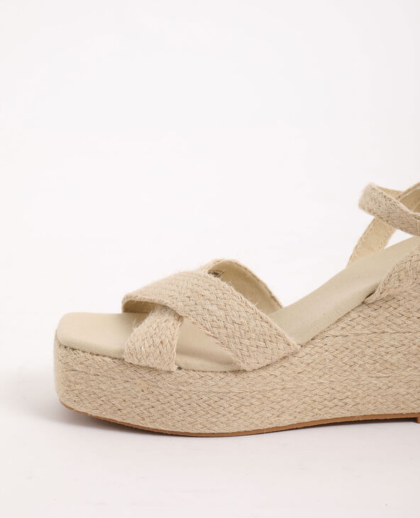 Sandales compens es en corde Pimkie