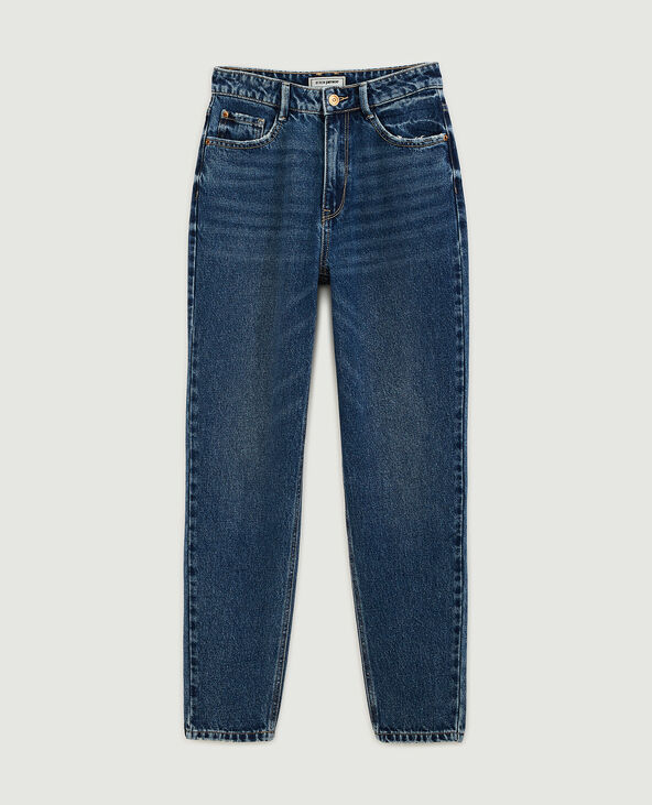 Jean mom taille haute bleu marine - Pimkie