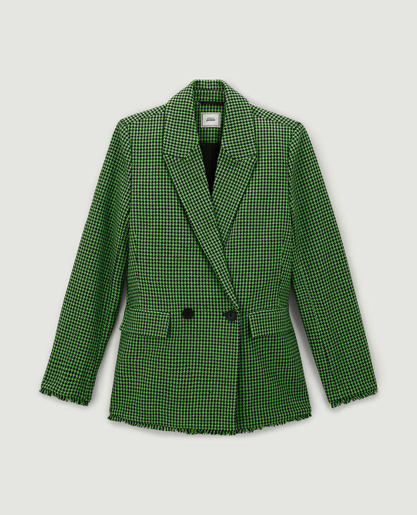 Veste blazer tweed noir - Pimkie