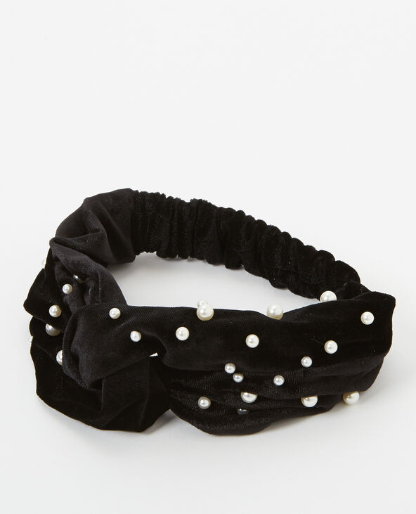Headband à perles noir - Pimkie