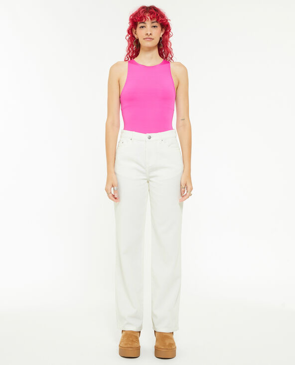 Pantalon droit en velours blanc - Pimkie