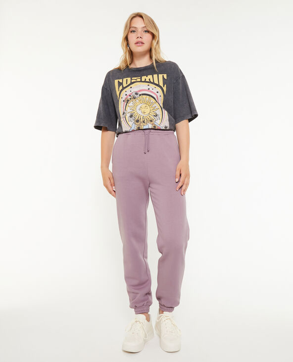 Pantalon de jogging en molleton lilas - Pimkie