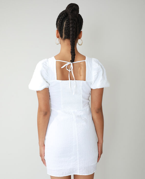 Robe texturée blanc - Pimkie