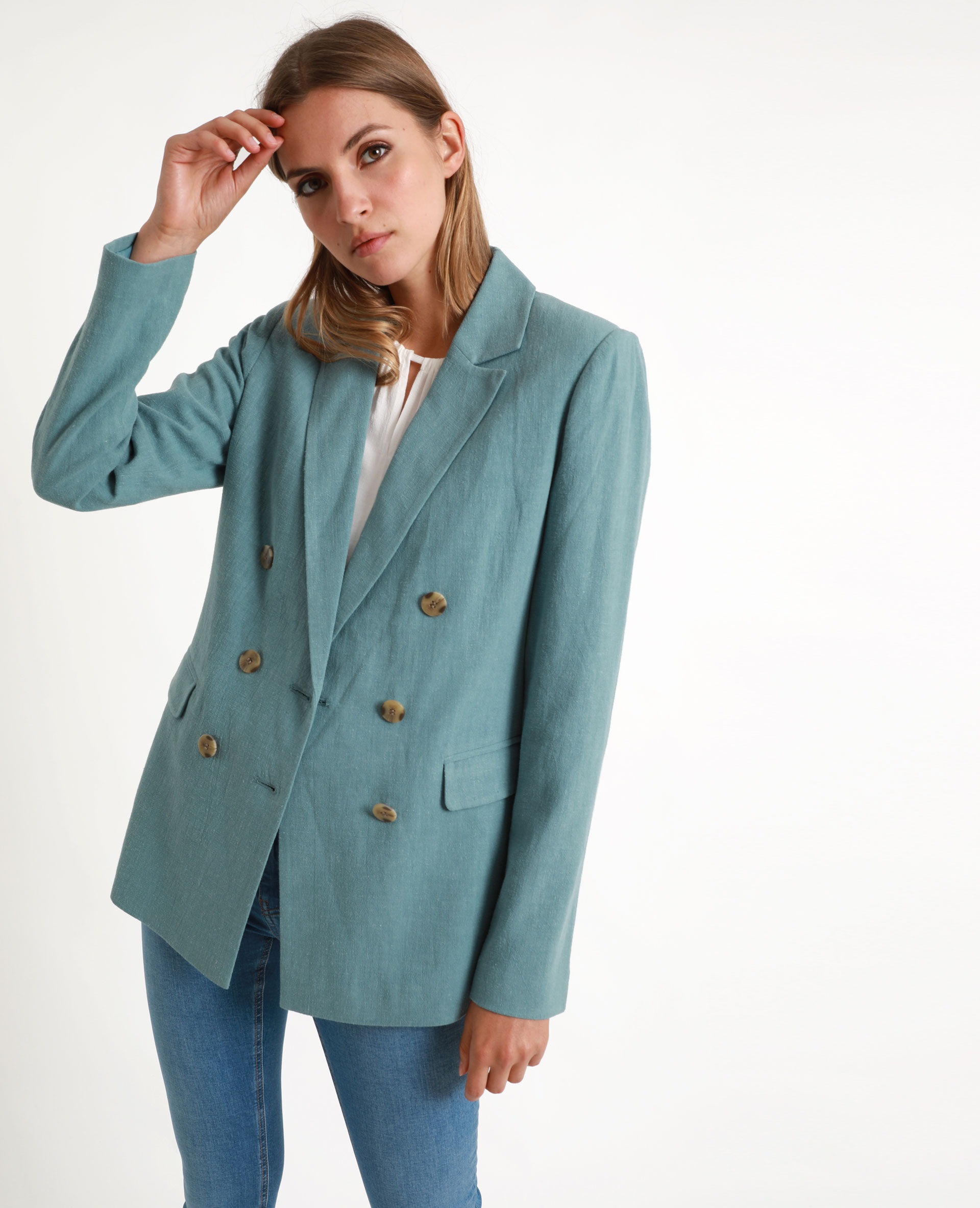 blauw blazer