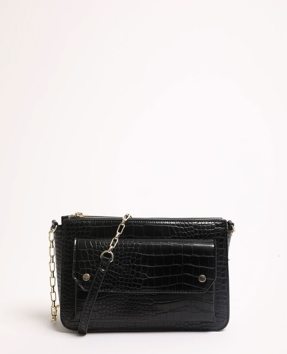 Sac bandouli re croco Pimkie