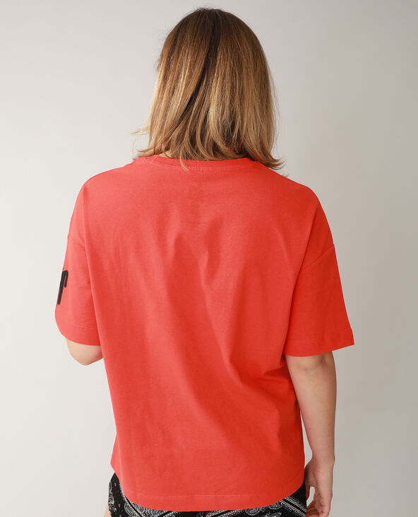 T-shirt oversize rouge - Pimkie