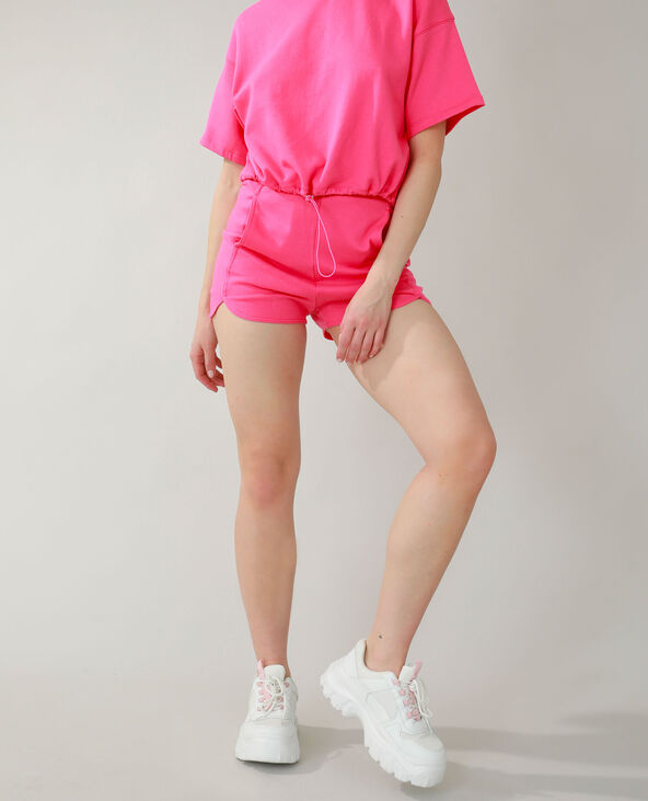 Short rose fushia sales