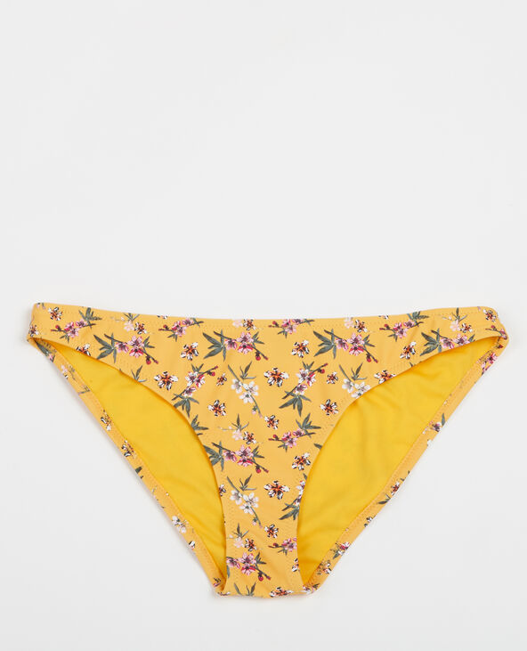 Culotte de bikini imprimé fleuri orange - Pimkie