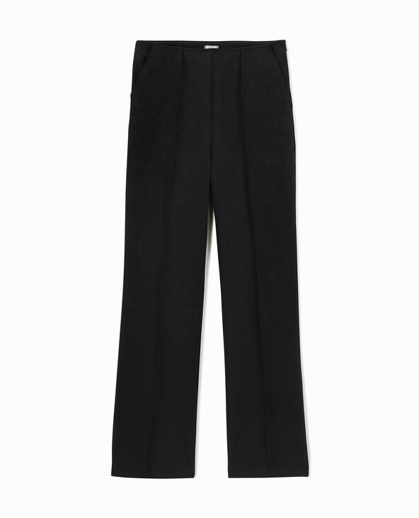Pantalon droit avec coutures pincées noir - Pimkie