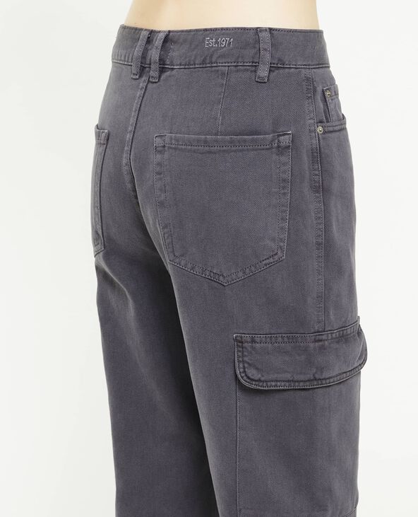 Pantalon cargo droit gris foncé - Pimkie