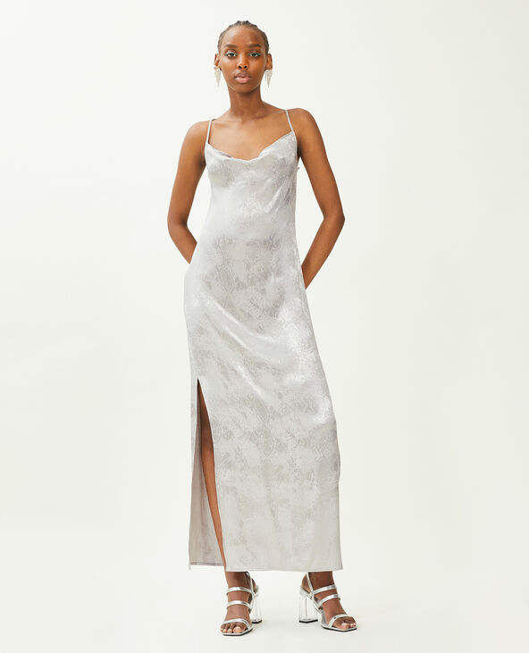 Robe longue en satin effet serpent Pimkie