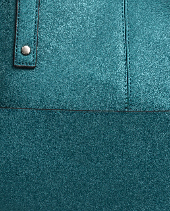 Grand sac cabas bleu turquoise - Pimkie