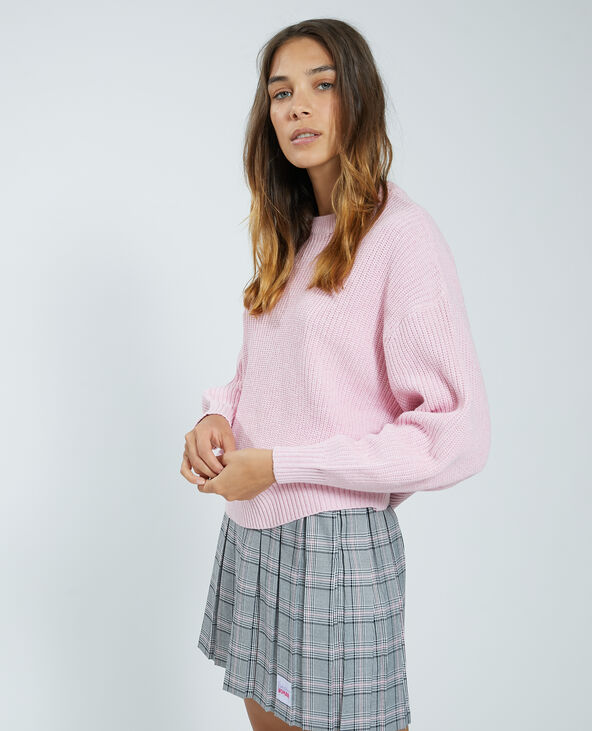 Pull en maille new arrivals rose