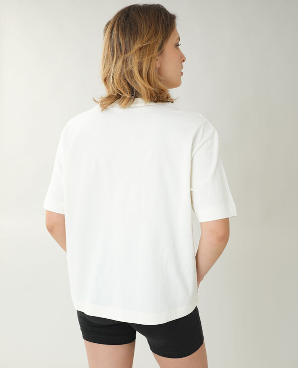 T-shirt ample téléphone blanc - Pimkie