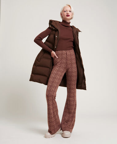 Doudoune mi-longue sans manches marron - Pimkie
