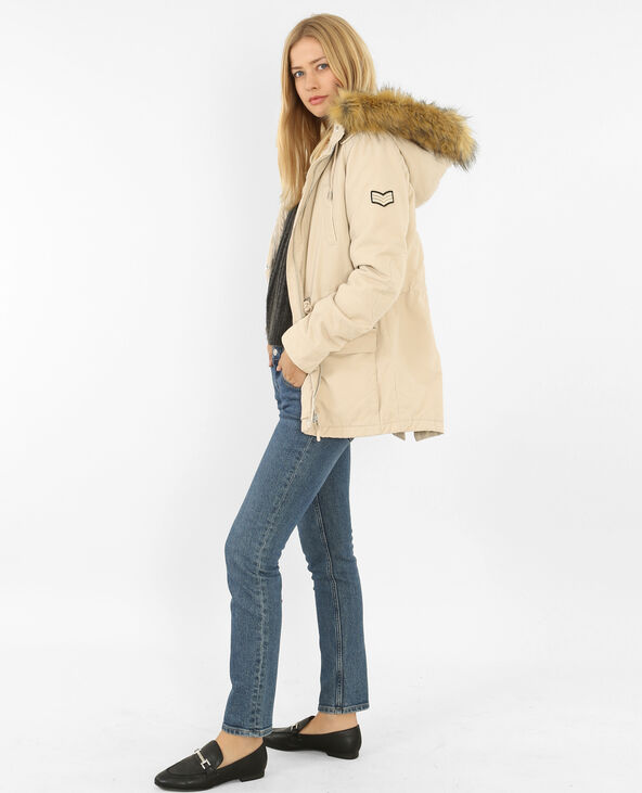 Parka longue capuche