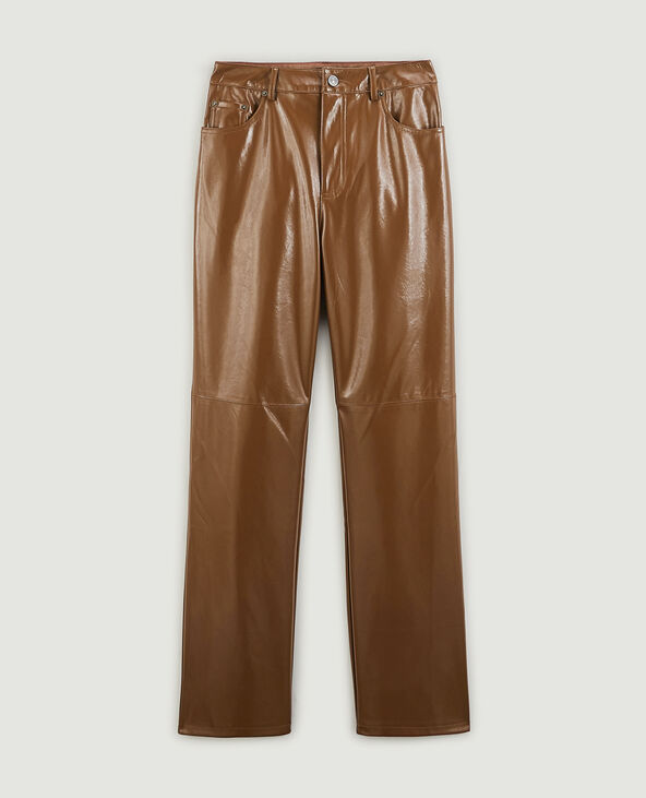 Pantalon droit vinyl taupe - Pimkie