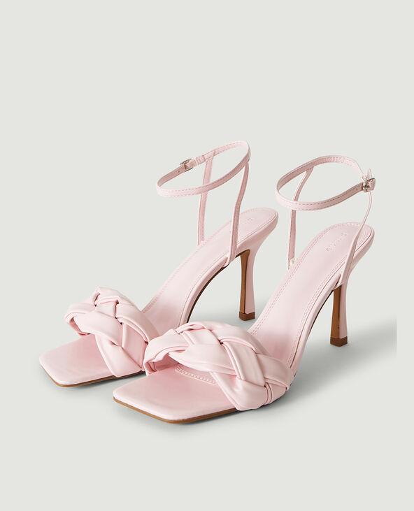 Sandales à talon rose clair - Pimkie