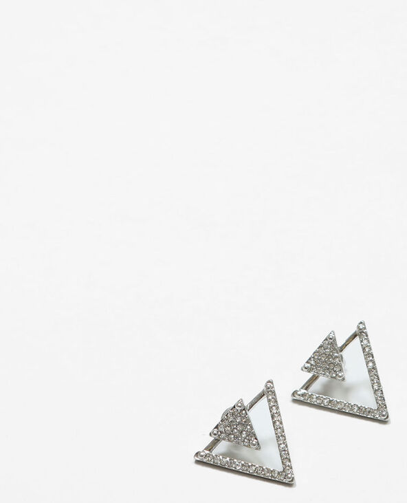 Boucles d'oreilles triangles argenté - Pimkie