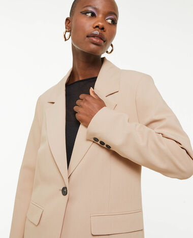 Veste blazer droite beige - Pimkie